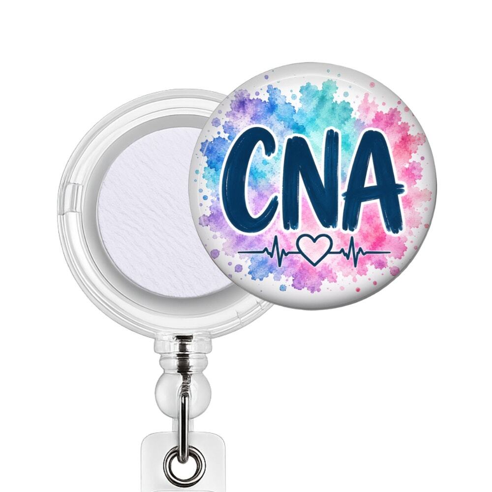 CNA Badge Reel Certified Nursing Assistant Healthcare Worker ID Holder